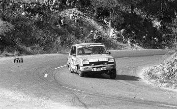 Antonio García (Renault 5 TS). Puig Major 1980 (Foto: Ignacio Par)